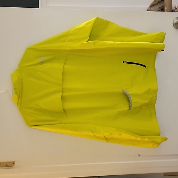 The North Face Cycling Bright Yellow Windbreaker Jacket XL - Picture 4 of 8